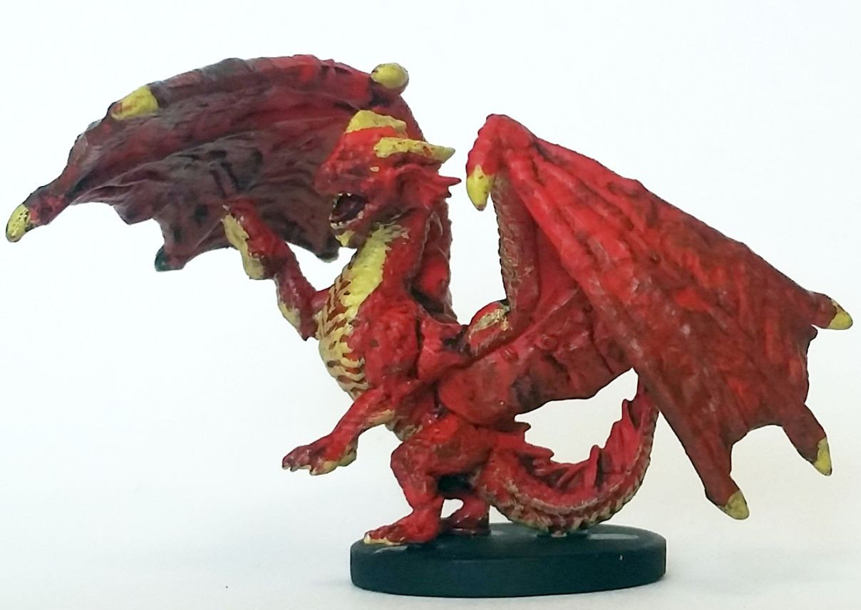 Красный дракон ДНД миниатюра