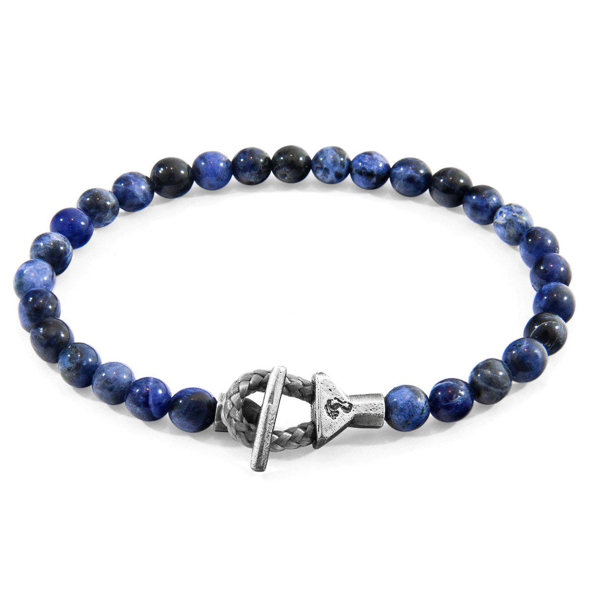 Blue Sodalite Mantaro Silver and Stone Bracelet