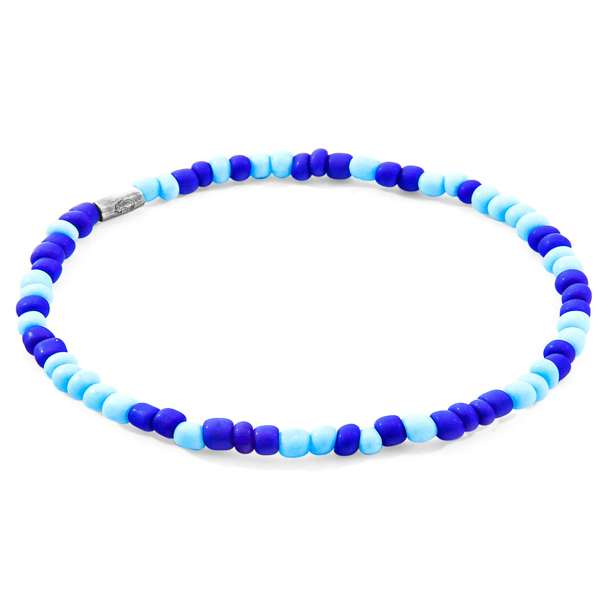 Blue - Turquoise Jack Silver and Glass SKINNY Bracelet