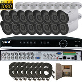 High Definition Full HD 16CH 1080P DVR system with 16 2Megapixel Bullet Camera Network Remote Viewing --- H80P16K2T56W-16