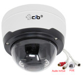 5 Megapixel Lens 2.8-12mm 3X Manual Focus  PTZ IP Dome H264/H265 IP67 Network Camera, Audio In and Out