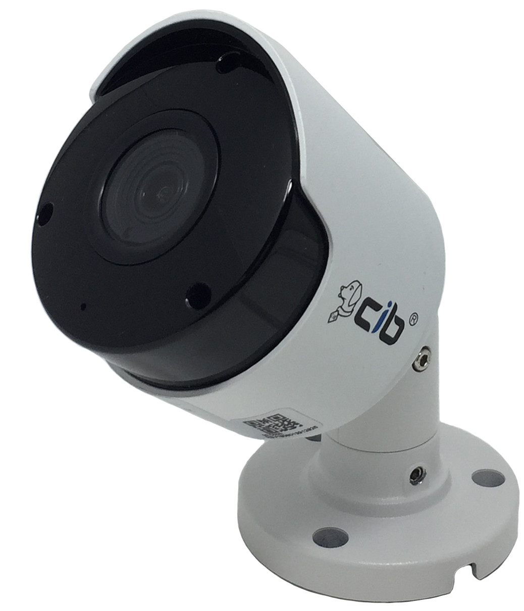 CIB 8 Megapixel 4K H264/H265 POE IP67 Vandal Bullet IP Security Color Camera,  Wide Lens 2.8mm with Audio - CIB Security Inc