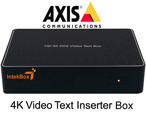 AXIS HD IP 4K POS Smart Video Text Inserter Interface Box - CIB