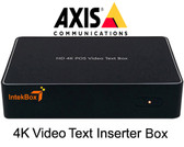 AXIS HD IP 4K POS Smart Video Text Inserter Interface Box 
