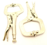 2pc  6" Mini Locking  C-Clamp Plier Set Mole Grips / Welding  Engineering WH020