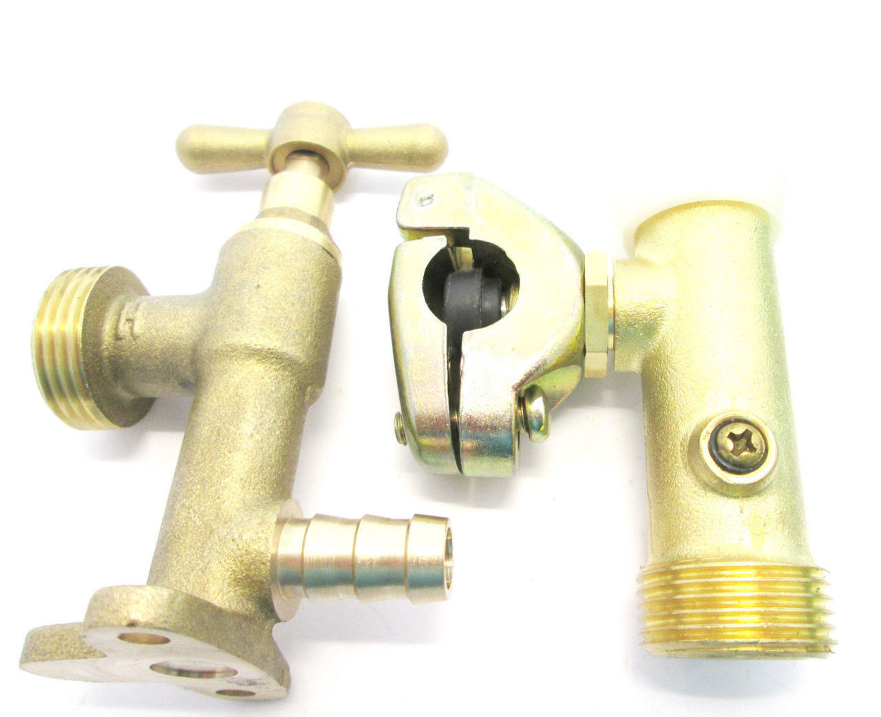Brass Outdoor Garden Tap Set Hose Fittings Watering By ...