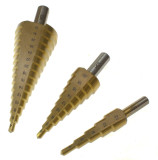 3pc Step Drills/Cone Cutters / Drill bit set / Kit  4mm - 32mm Toolzone  DR387
