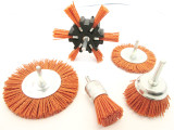 5Pc Nylon Abrasive Filament Brush Set 6mm Shank De Burring TZ  AB160