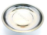 6"  Stainless Steel Circular  Magnetic Parts Tray Dish Holder New 6697