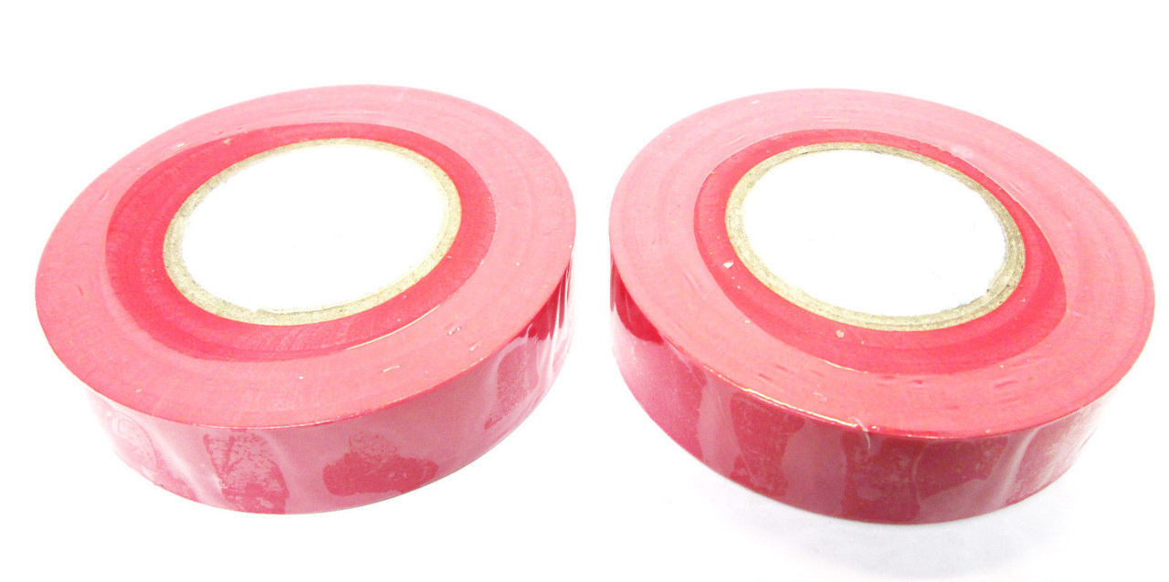 Red Insulating / Insulation / Electrical Tape 19mm (w) x 20m Pack of 2 AD003