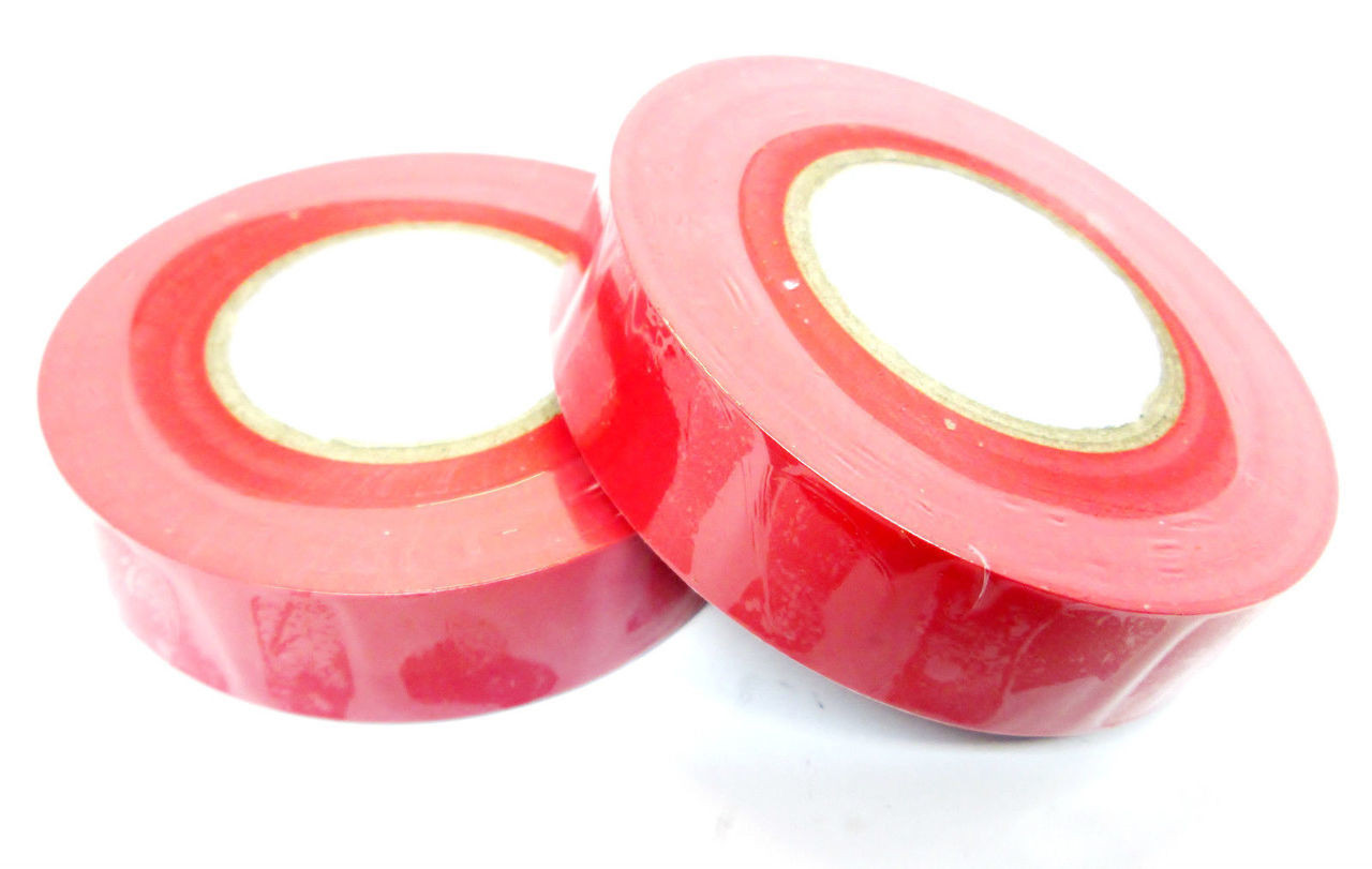 Red Insulating / Insulation / Electrical Tape 19mm (w) x 20m Pack of 2 AD003