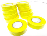 Yellow Insulating  / Insulation  Electrical Tape 19mm  x 20m  Pack of 10 AD003 Y