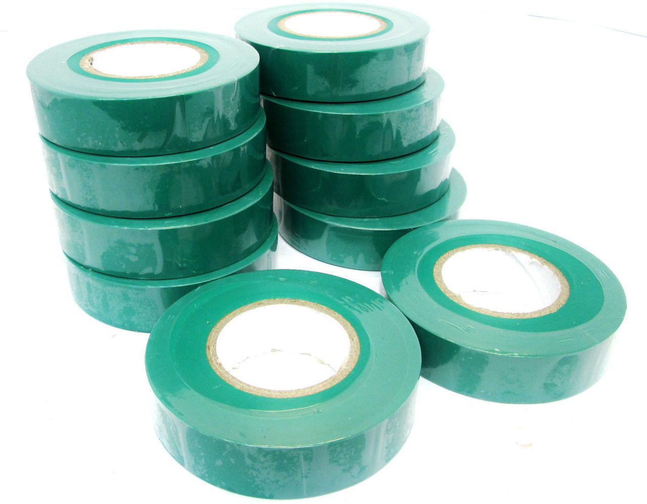 Green Insulating / Insulation / Electrical Tape 19mm x 20m of 10 AD003 G