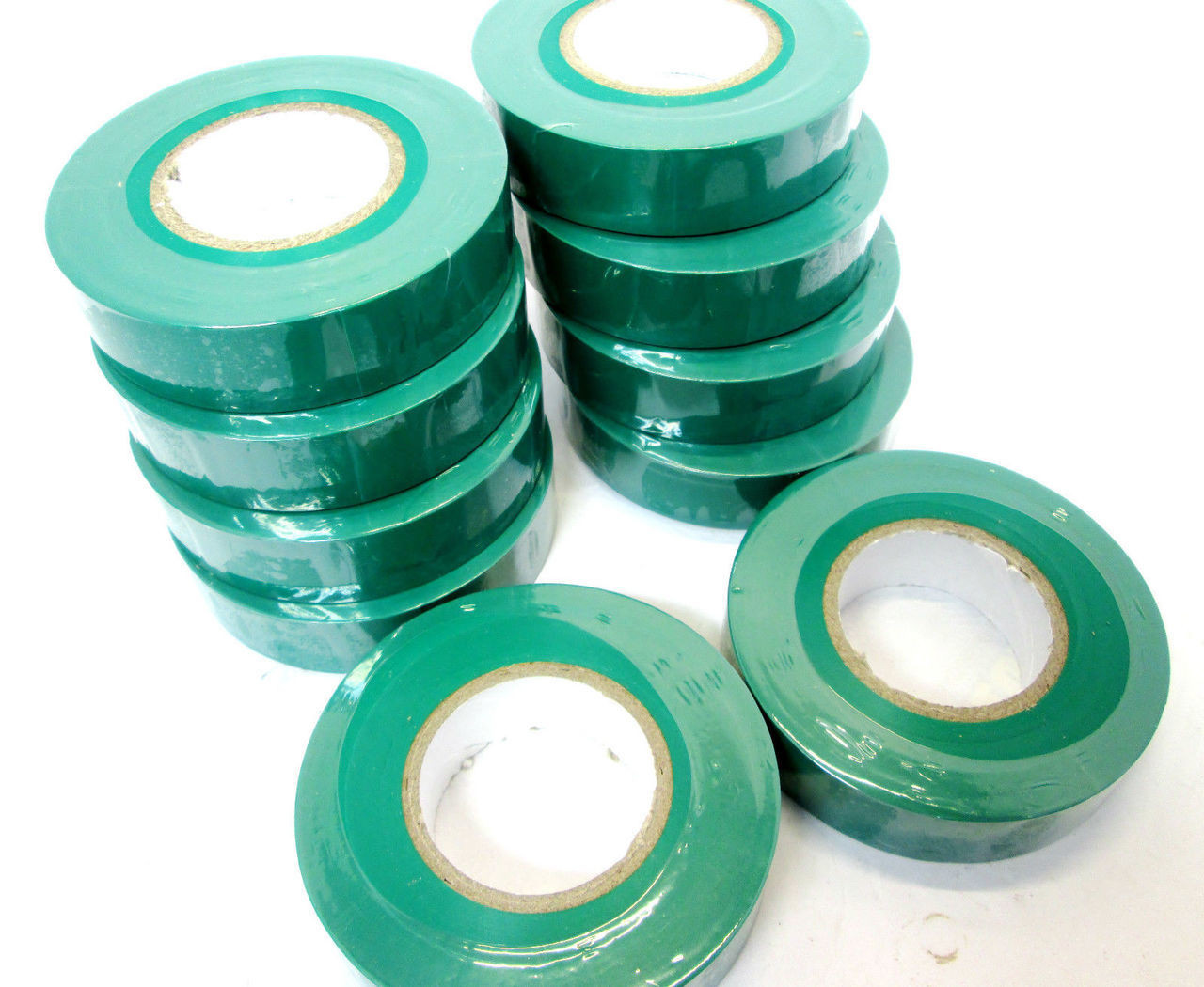 Green Insulating / Insulation / Electrical Tape 19mm x 20m of 10 AD003 G