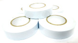 White Insulating  / Insulation /  Electrical Tape 19mm x 20m  Pack of 5 AD003