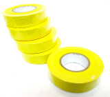 Yellow Insulating / Insulation /  Electrical Tape 19mm x 20m  Pack of 5 AD003