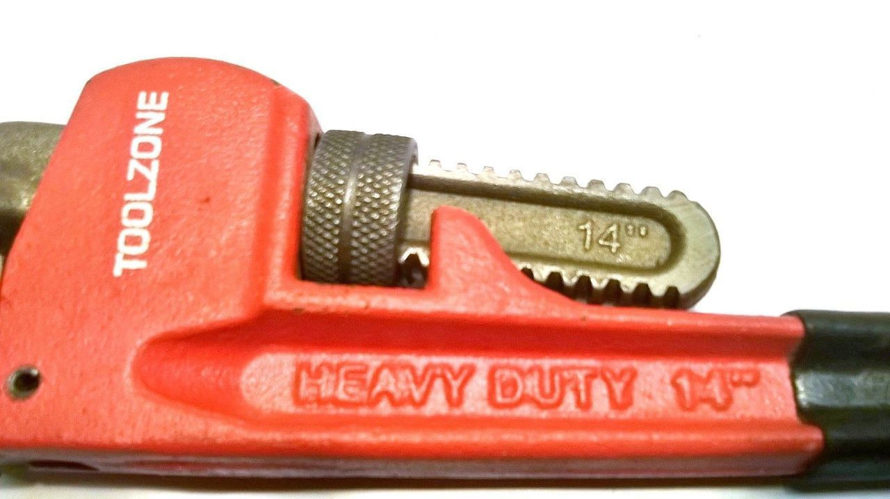 14" Heavy Duty Adjustable Stilsons / Monkey Wrench / Pipe Spanner TZ SP067