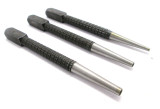 3pc Nail Punch Knurled Body With Square Striking Head Approx Length 4" PN096