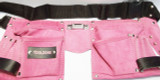 Ladies Pink Leather Tool Pouch Belt Hammer Holder Tape Holder 11 Pocket TB015