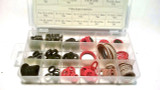 141pc Red Fibre and Rubber Sealing Washer Assortment Set / Kit TZ  HW181