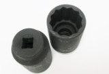 36MM 1/2" Dr Double Deep Impact Metric Socket 12 Point Set 2 New By Bergen 1336
