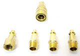 Air Line Hose Compressor Fitting Connector Quick Release Set 1/4" Brass AT085
