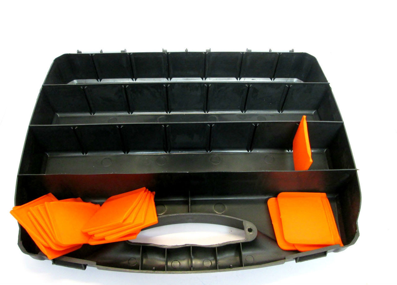 380MM Organiser Plastic Case Tool / Box With Spacers / Compartments TZ TB091 New