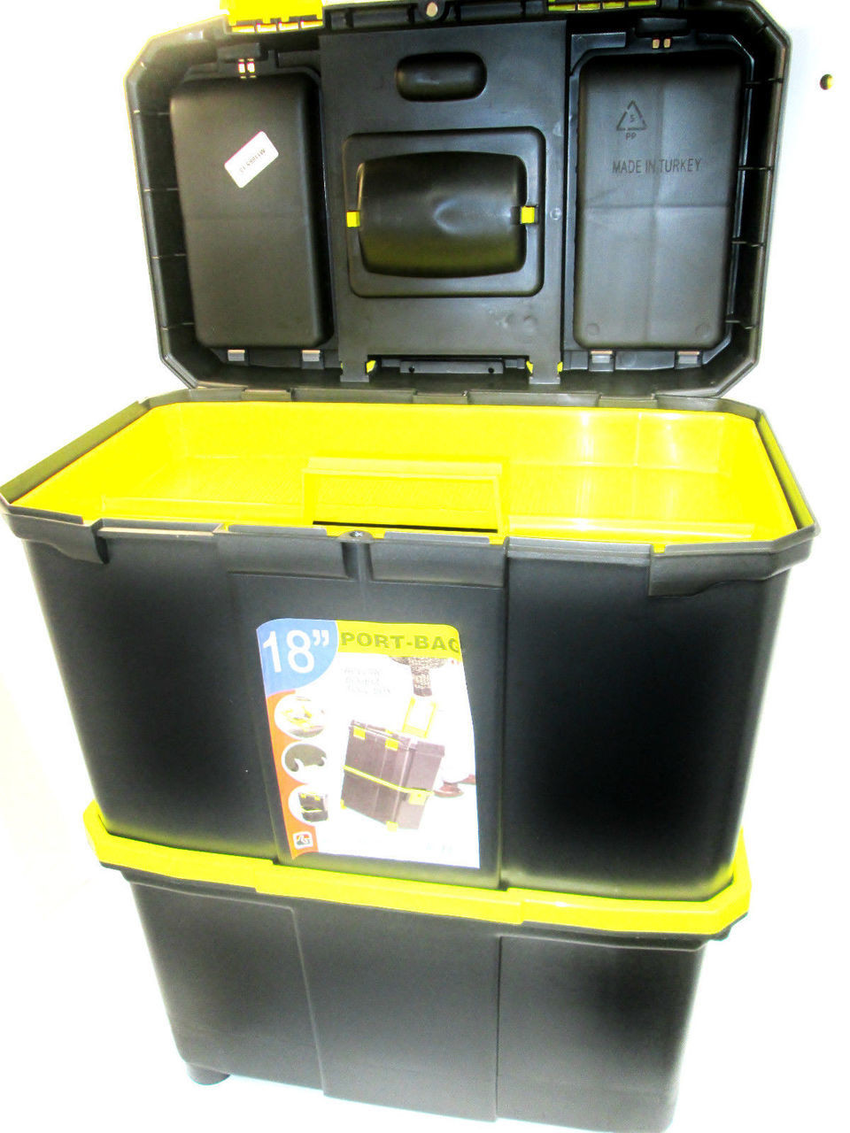 18" Mobile Organiser / Double Toolbox With Inner Tray TZ TB088 New
