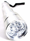 Hilka 12 LED Aluminium Torch Extra Bright General Purpose Torch Silver 82009000S