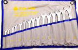 15Pc Metric Combination Spanner Spanners Wrench Set 6mm- 22mm Satin Finish SP020