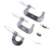 3pc External Adjustable Metric Micrometer Carbide Anvils Tool Set TZ MS058