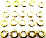 Brass Coated Eyelets Tarpaulin Sheet Replacements Grommets (Pack of 20) PL236