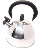 2.5L Stainless Steel Whistling Kettle Silver Camping Caravanning Stove 11126C
