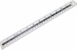 12" / 300mm Aluminium Ruler Metric and Imperial Ruler Measuring Measure MS108