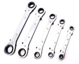 5pc Ratchet Ring Spanners  Set AF / Imperial / SAE Wrench Set 1/4" - 7/8" SP030
