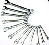 12pc Combination Spanner Wrench Set Metric Sizes 6mm - 22mm Garages etc SP110