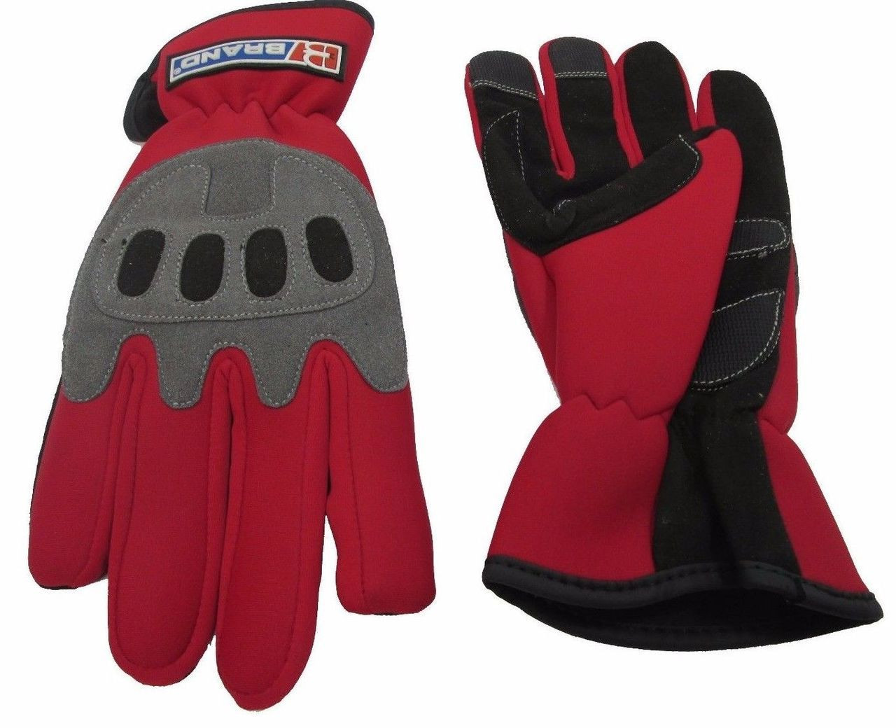 Brand Mechanics Work Safety Gloves Leather Reinforced Size M 1 pair BBMECGREM