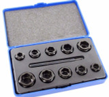 US PRO 10pc Nut Style Bolt Extractors Socket Lock Nut Remover Extractor 2648