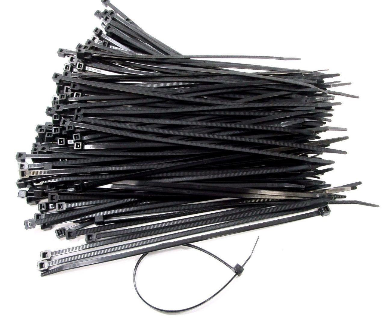 Hellermann Tyton 250mm x 5mm Black Cable Ties Zip Ties Pack of 200 400 or 1000 