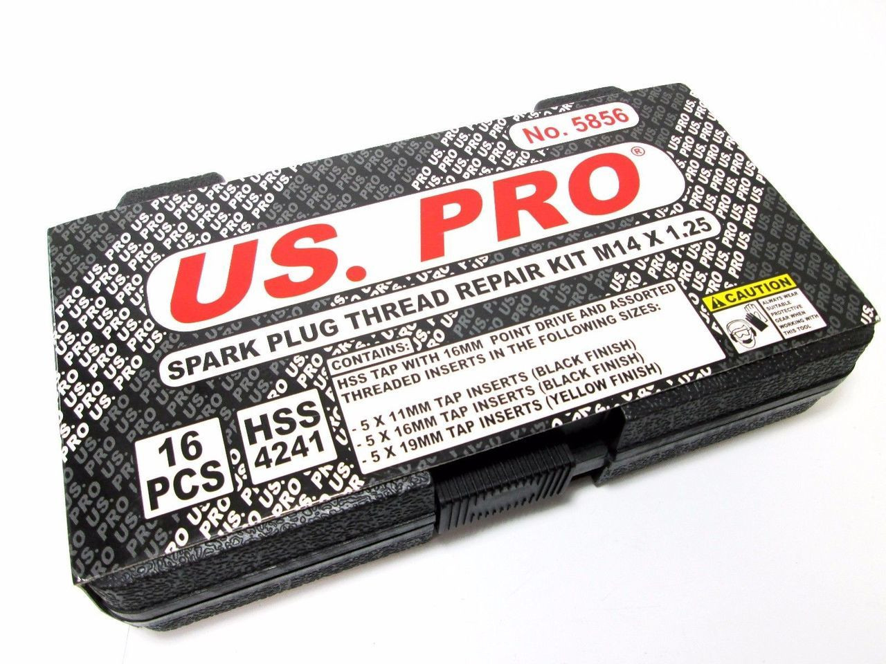 US PRO 16pc Spark Plug Thread Repair Kit M14 X 1.25 NEW 5856