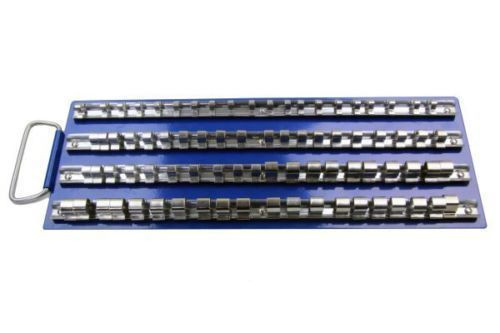 80pc Socket Holder Tray Rack Rail Storage For 1/4" 3/8? & 1/2" Dr Sockets 1250