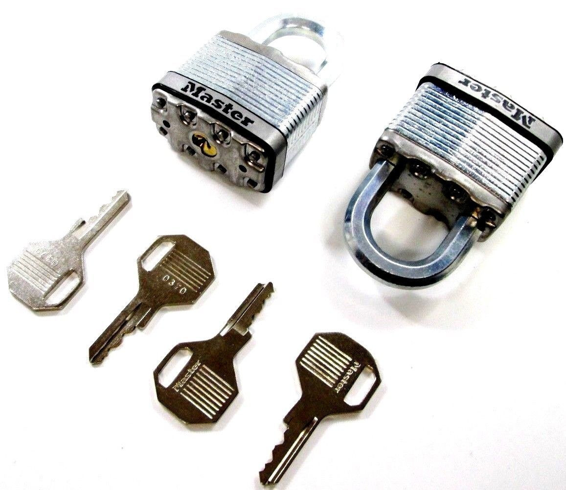 MASTER LOCK EXCELL M187D PADLOCK 4 KEYS NEW SECURITY LEVEL 9 