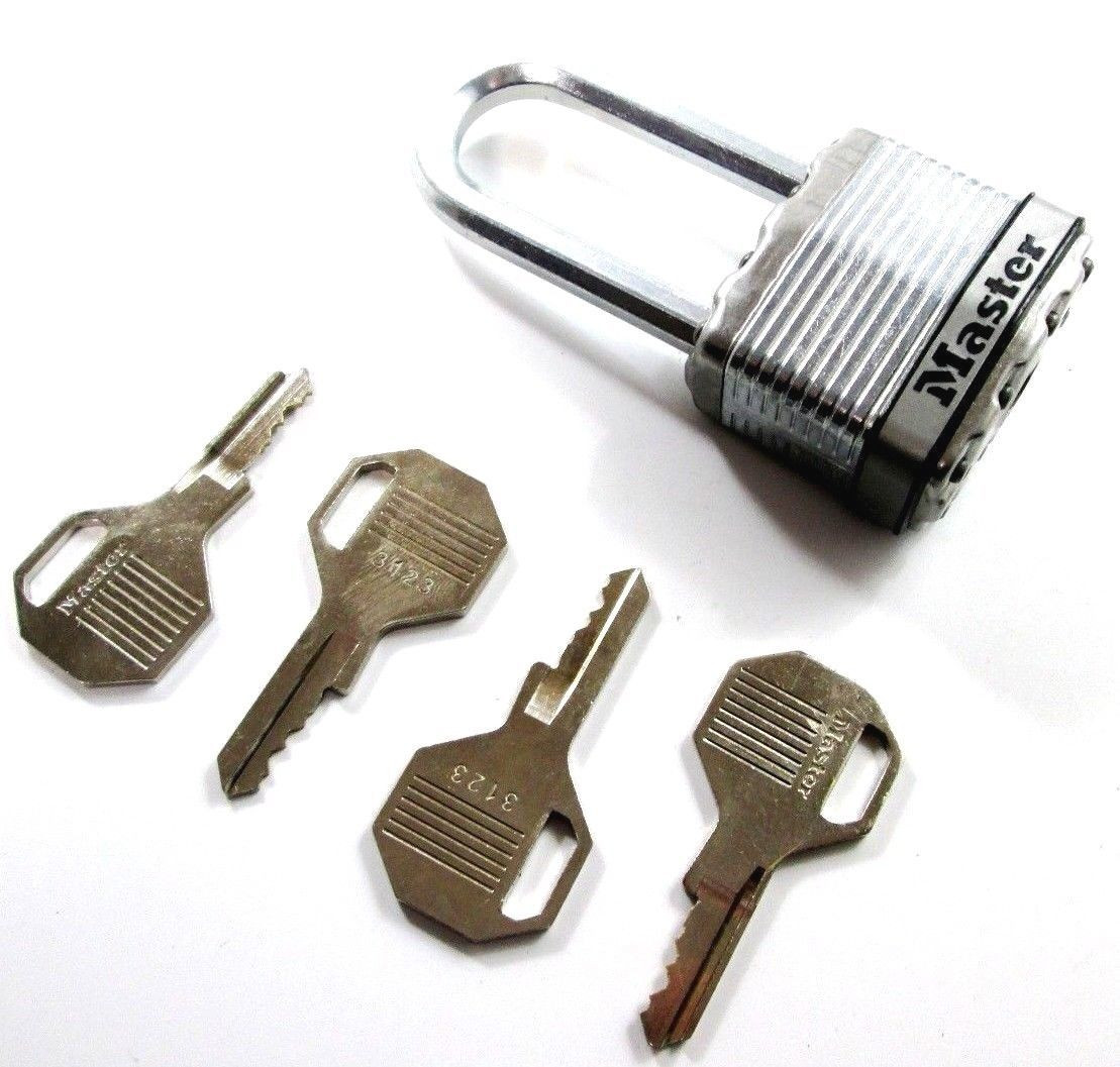 Masterlock Excell M1DLH High Security 45mm Laminated Padlock with 4 Keys