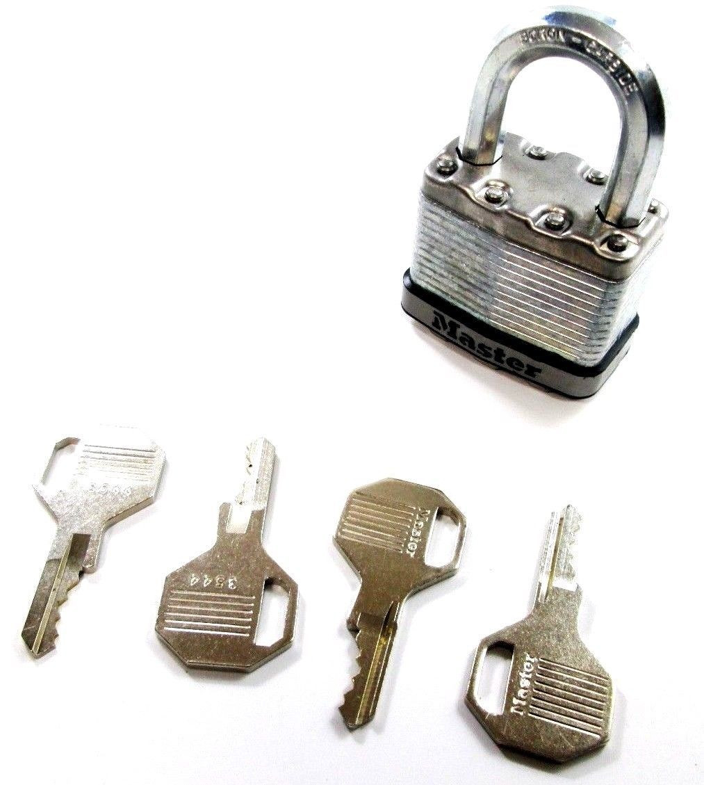 Master Lock Excel M5D Laminated Steel Padlock Security Level 9 4 x Keys New