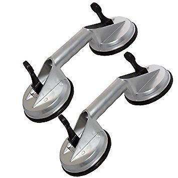 2pc Aluminium Double Suction Cup Lifter Glass Mirror Metal Dent Puller AU249