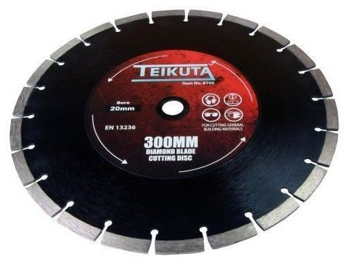 TEIKUTA Segmented Diamond Blade Cutting Disc 300 X 20MM 8105