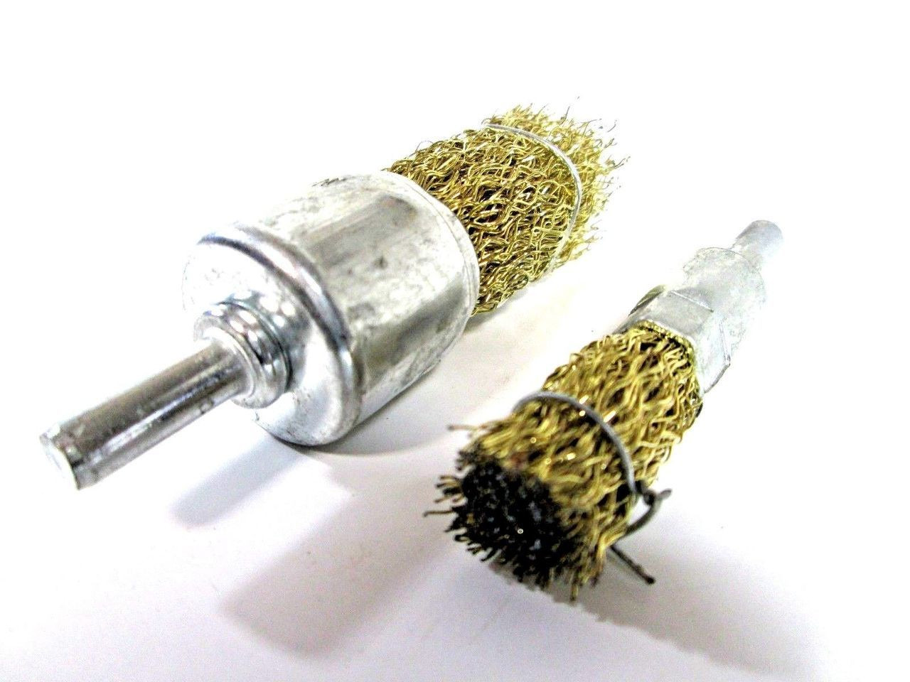 2pc Wire Brush Decarb Rotary Set 12mm 25mm DeCoke Round Dirt Thin Thick Cleaner 