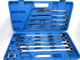 10pc Extra Long Double Ended Single Gear Ratchet Set By US Pro 