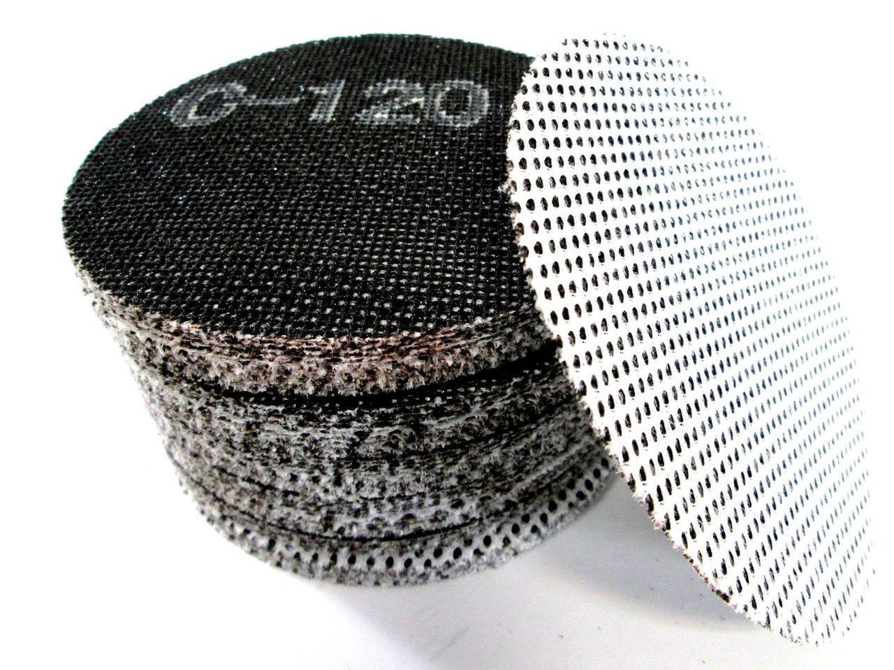 Hook Loop Mesh Sanding Abrasive Discs Orbital DA Palm Sander 50pk 150mm P120 