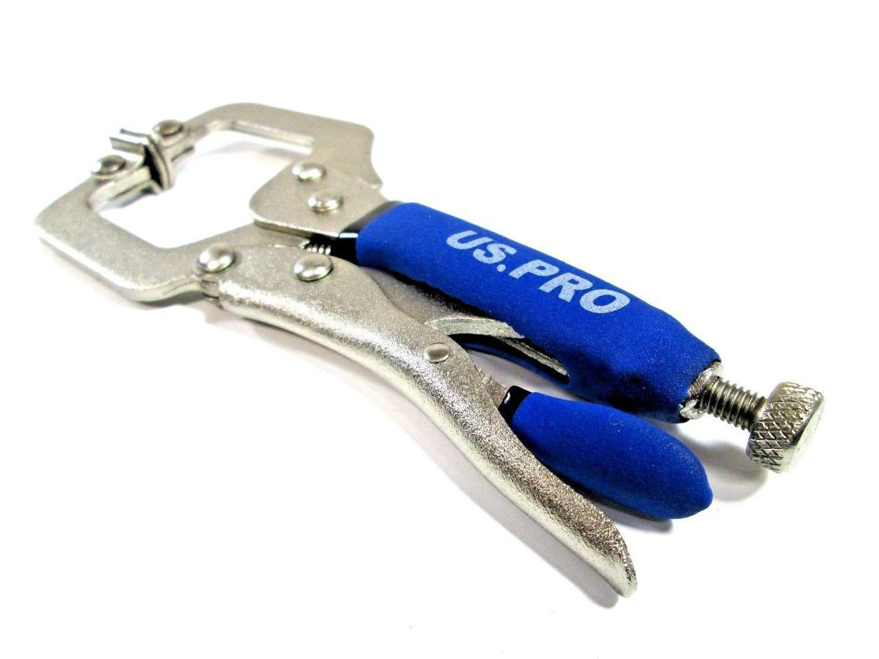 2pc 6" Mini Locking C-Clamp Plier Set Mole Grips Welding Fast Quick Release 